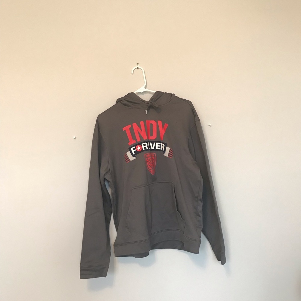 Grey Indy 11 soccer team sweatshirt